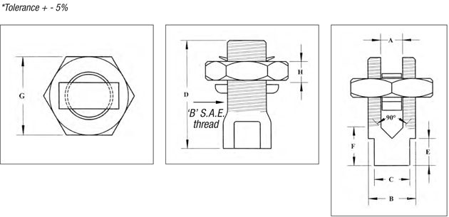 servit post split bolt connector