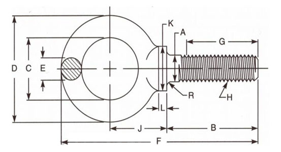 brass eye bolt