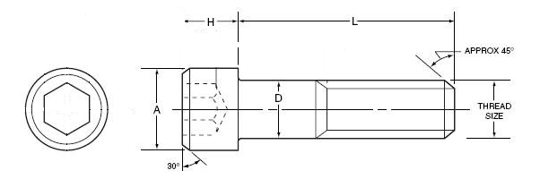 socket head drawing