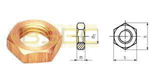 brass hex nut