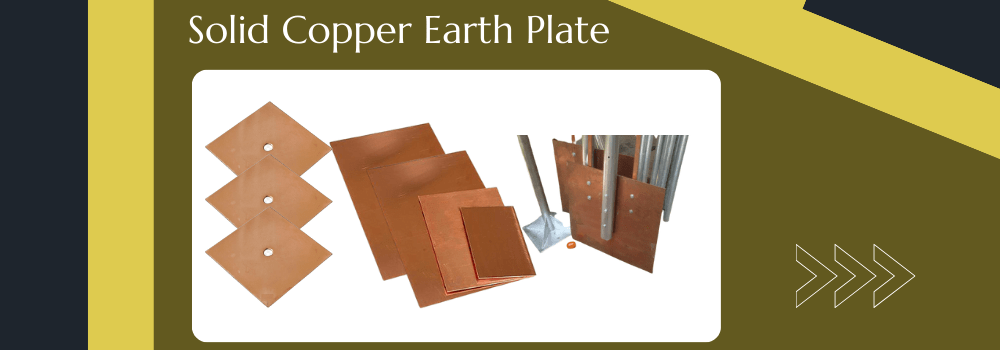 solid copper earth plate